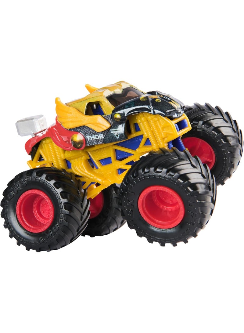 Monster Jam, Marvel Official Thor Monster Truck, Die-Cast Vehicle, 1:64 Scale, Super Hero Kids Toys for Boys Ages 3 and up - Image 5